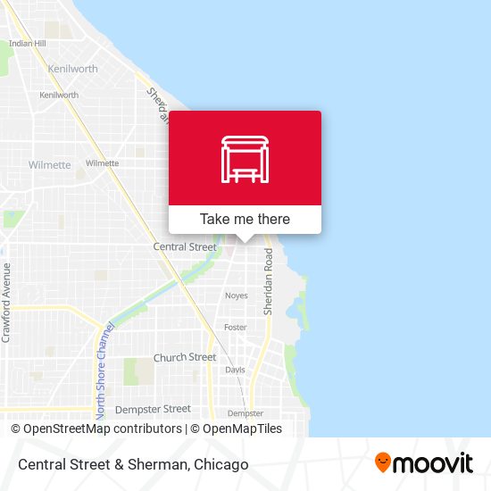 Central Street & Sherman map