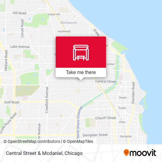 Central Street & Mcdaniel map