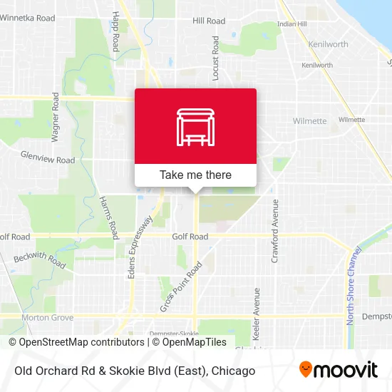 Mapa de Old Orchard Rd & Skokie Blvd (East)