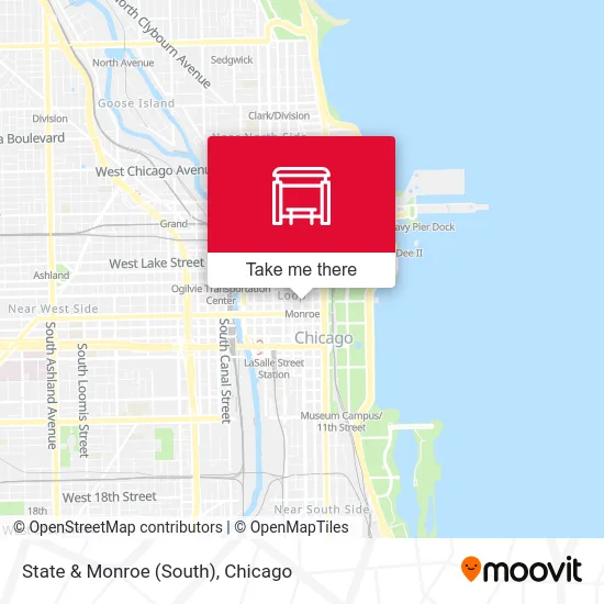 State & Monroe (South) map
