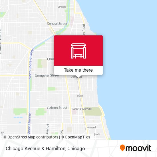 Chicago Avenue & Hamilton map