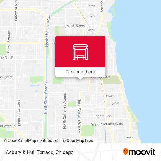 Asbury & Hull Terrace map