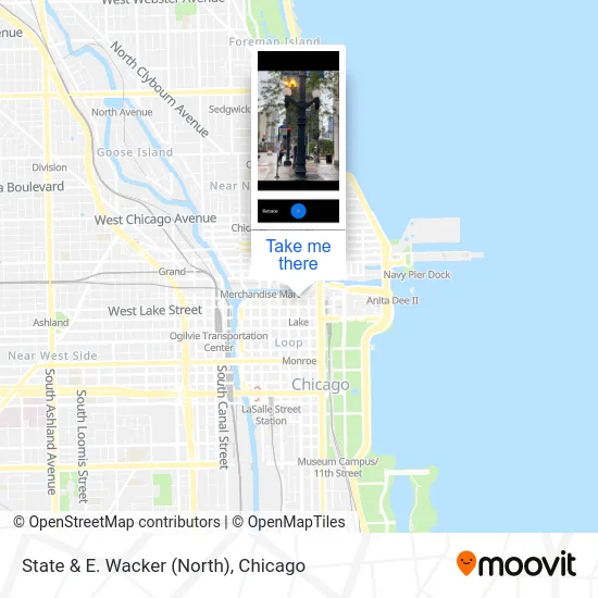 State & E. Wacker (North) map
