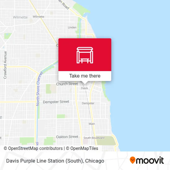 Davis Purple Line Station (South) map