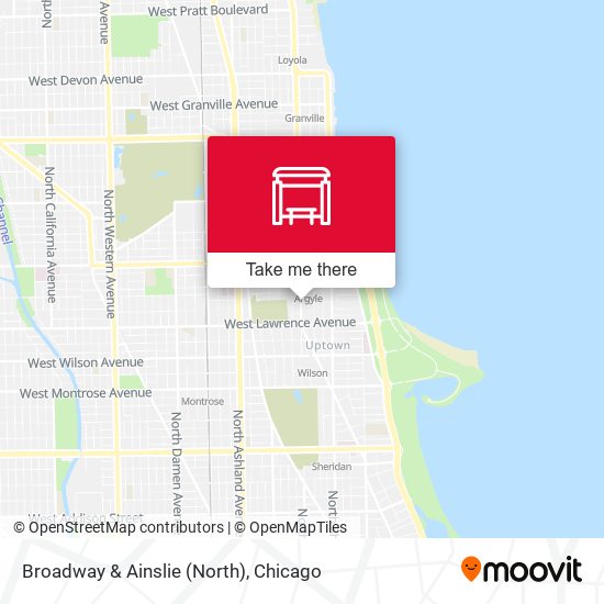 Broadway & Ainslie (North) map