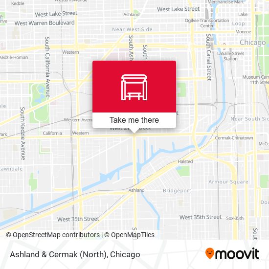 Ashland & Cermak (North) map