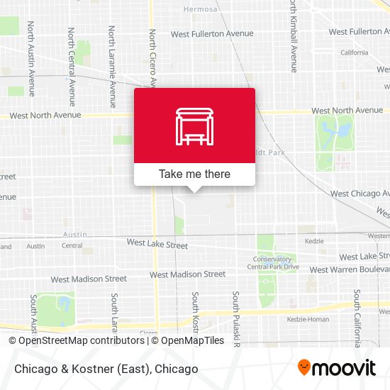 Chicago & Kostner (East) map