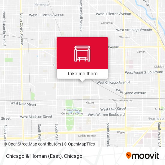 Chicago & Homan (East) map