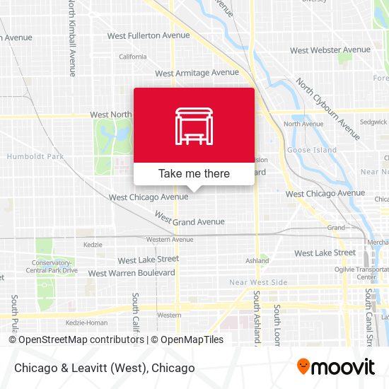 Chicago & Leavitt (West) map