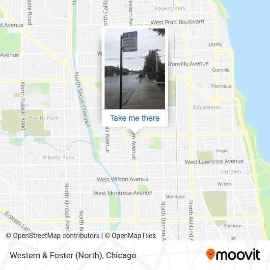 Western & Foster (North) map