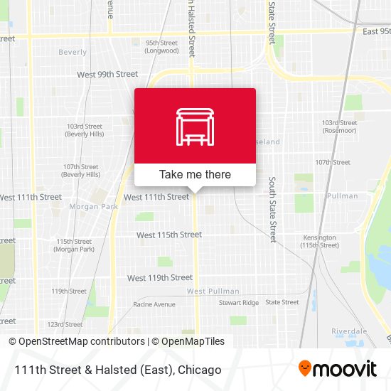 111th Street & Halsted (East) map