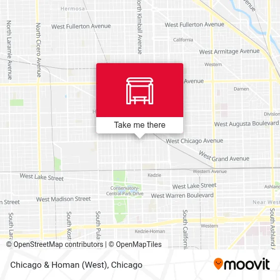 Chicago & Homan (West) map