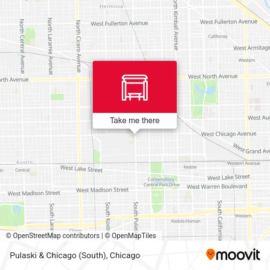 Pulaski & Chicago (South) map