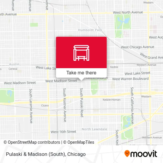 Pulaski & Madison (South) map