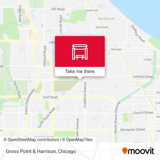 Gross Point & Harrison map