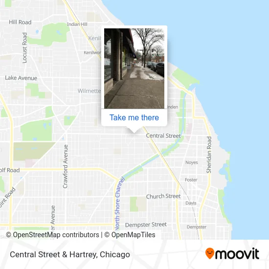 Central Street & Hartrey map