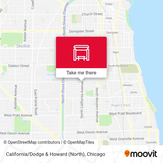 California / Dodge & Howard (North) map