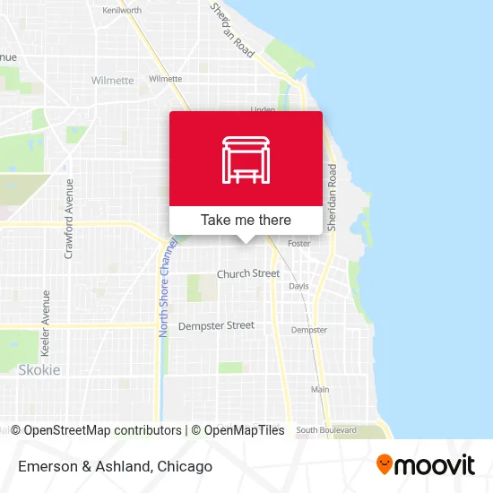 Emerson & Ashland map