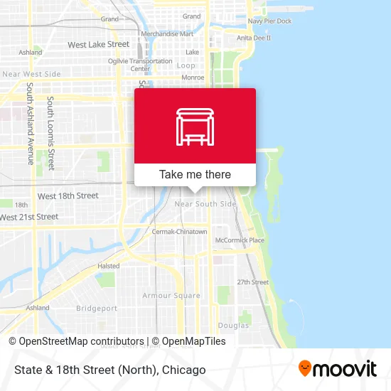 State & 18th Street (North) map