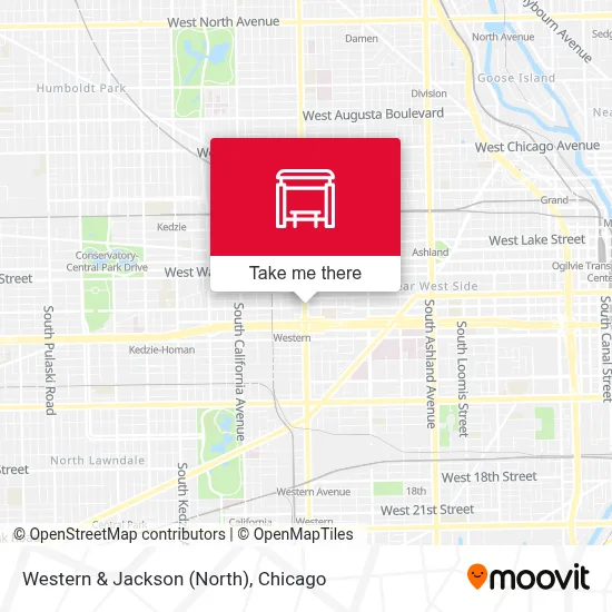 Western & Jackson (North) map