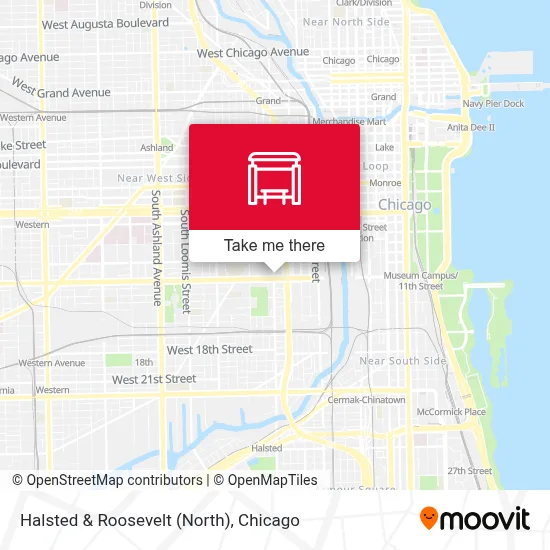 Halsted & Roosevelt (North) map