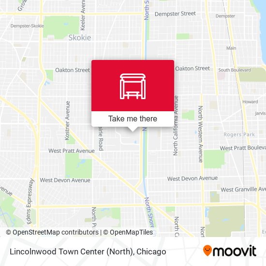 Lincolnwood Town Center (North) map