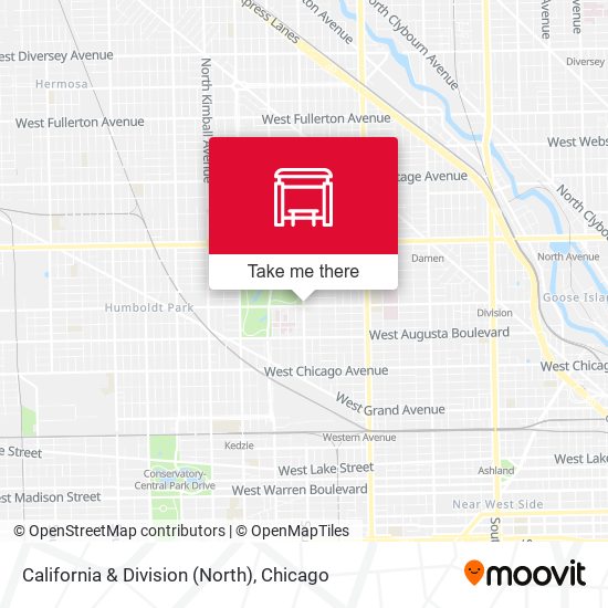 California & Division (North) map