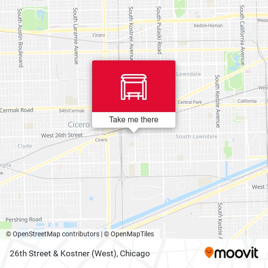 26th Street & Kostner (West) map