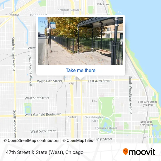 47th Street & State (West) map