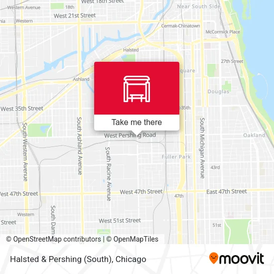 Halsted & Pershing (South) map