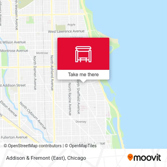 Addison & Fremont (East) map