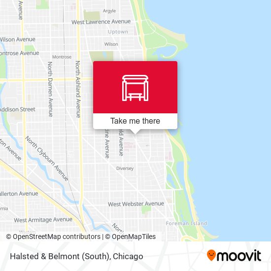 Mapa de Halsted & Belmont (South)