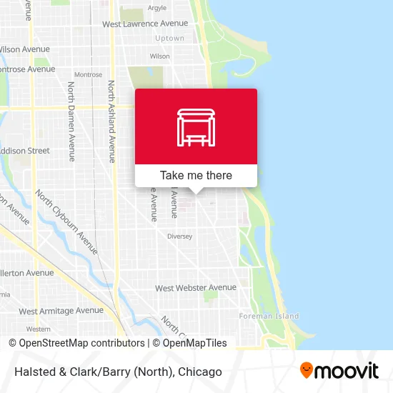 Halsted & Clark/Barry (North) map