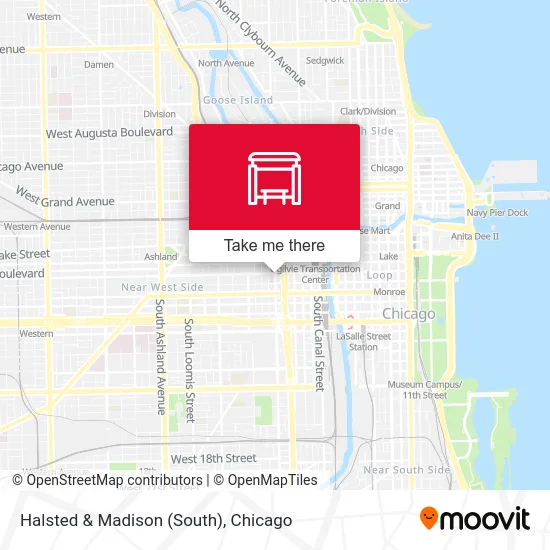 Halsted & Madison (South) map