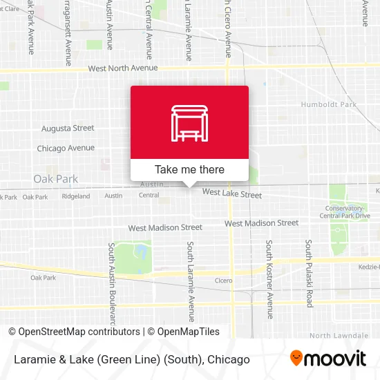 Laramie & Lake (Green Line) (South) map