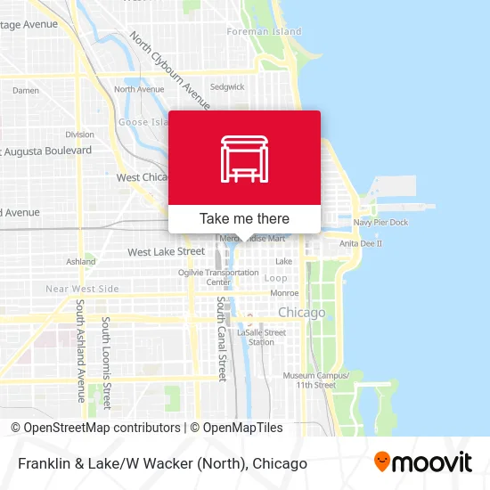 Franklin & Lake / W Wacker (North) map