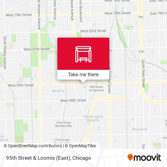 95th Street & Loomis (East) map