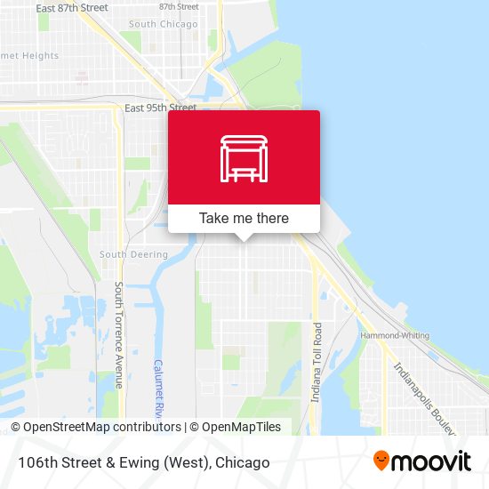 106th Street & Ewing (West) map