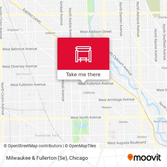 Milwaukee & Fullerton (Se) map