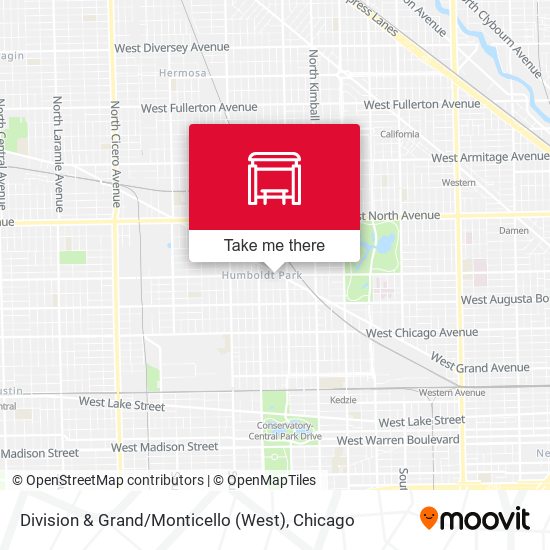Division & Grand / Monticello (West) map