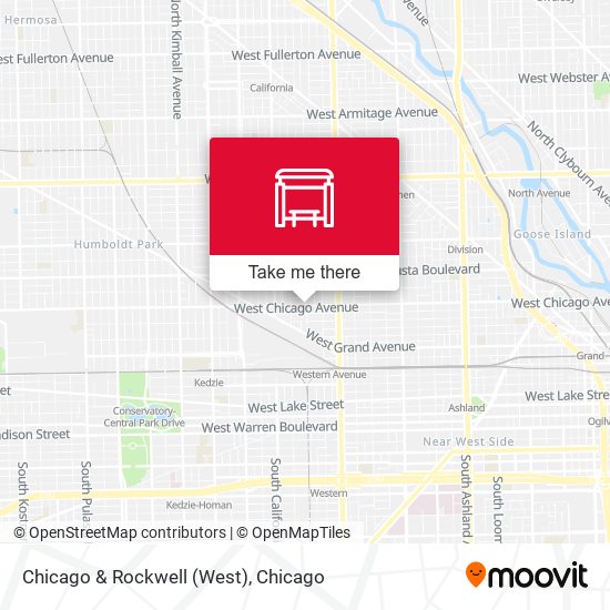 Chicago & Rockwell (West) map