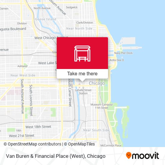 Van Buren & Financial Place (West) map