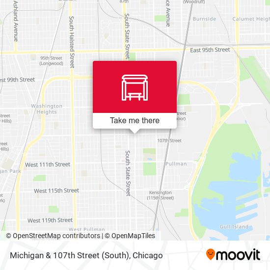 Michigan & 107th Street (South) map