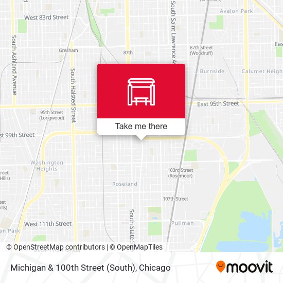 Mapa de Michigan & 100th Street (South)