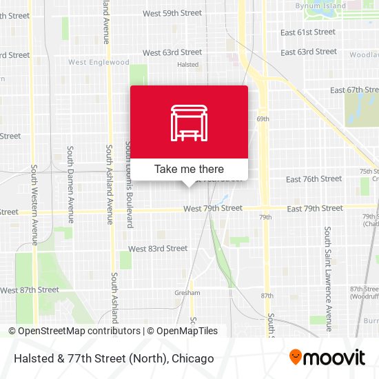Mapa de Halsted & 77th Street (North)