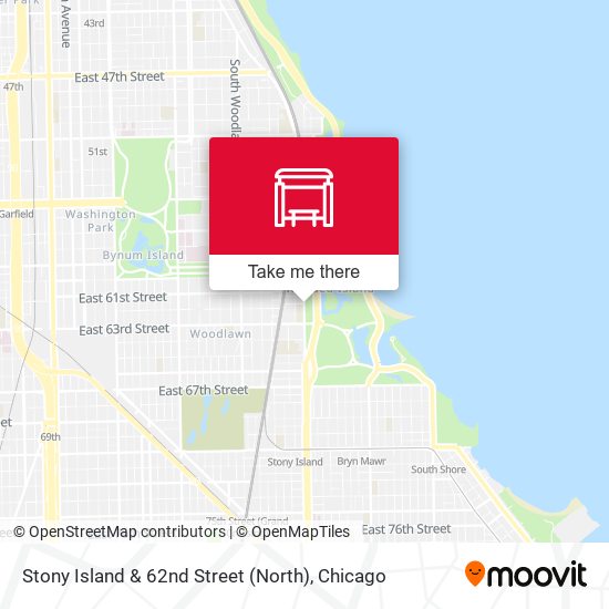 Stony Island & 62nd Street (North) map