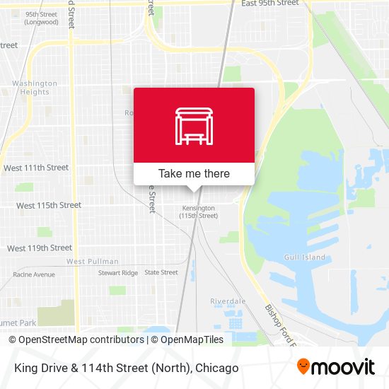 King Drive & 114th Street (North) map