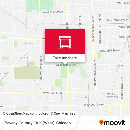 Beverly Country Club (West) map