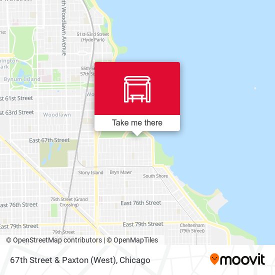 67th Street & Paxton (West) map