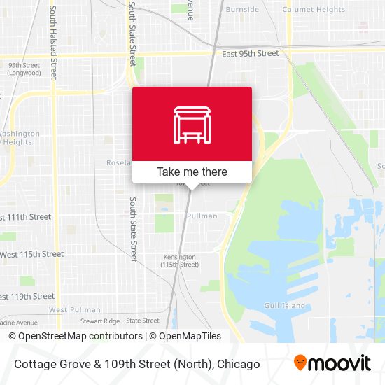 Cottage Grove & 109th Street (North) map